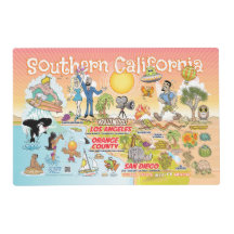 Placemat laminado de SoCal