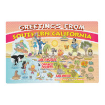 Placemat laminado de SoCal