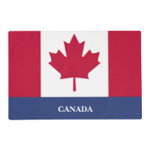 Posavasos laminado con bandera canadiense