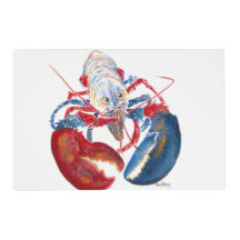 Reversible Placemats de la langosta de la libertad
