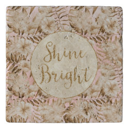 Salvamanteles Saltos Tropicales Crema Rubor Dorado Purpurina Shi