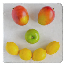 Sonriente Mango Trivet Hogar Calentador Regalo de 