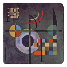 Stone TRIVET - "Contrapesos" - W. Kandinsky