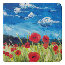 Trivet de amapola