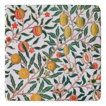 TRIVET : WILLIAM MORRIS : POMEGRANADOS