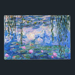 Salvamanteles Water Lilies, 1919, de Claude Monet,<br><div class="desc">Water Lilies,  famoso cuadro de Claude Monet de 1919,  con colores sólidos coordinados de color rosado-violeta y azul Monet,  listos para mezclarse y coincidir.</div>