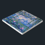 Salvamanteles Water Lilies, 1919, de Monet<br><div class="desc">Water Lilies,  famoso cuadro de Claude Monet de 1919,  con colores sólidos coordinados de color rosado-violeta y azul Monet,  listos para mezclarse y coincidir.</div>