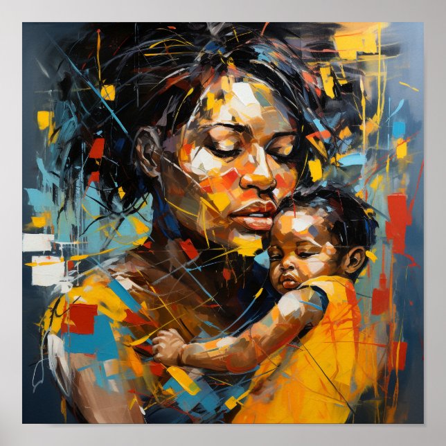 Salvar a mi hijo - Arte neoexpresionista (Frente)