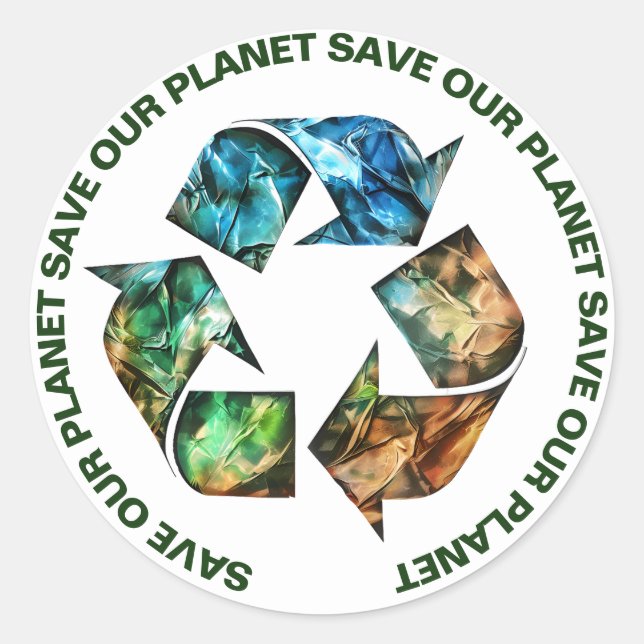 Salvar a nuestros Pegatinas del planeta (Anverso)