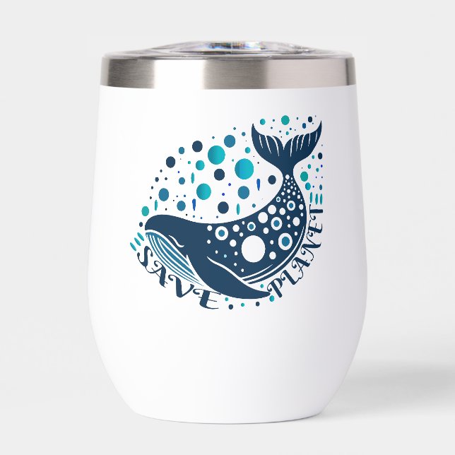 Salvar el arte de la ballena planetaria para la co (Frente)