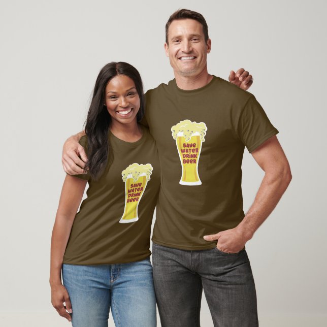 Salvar la camiseta de cerveza para beber agua - Co (Unisexo)