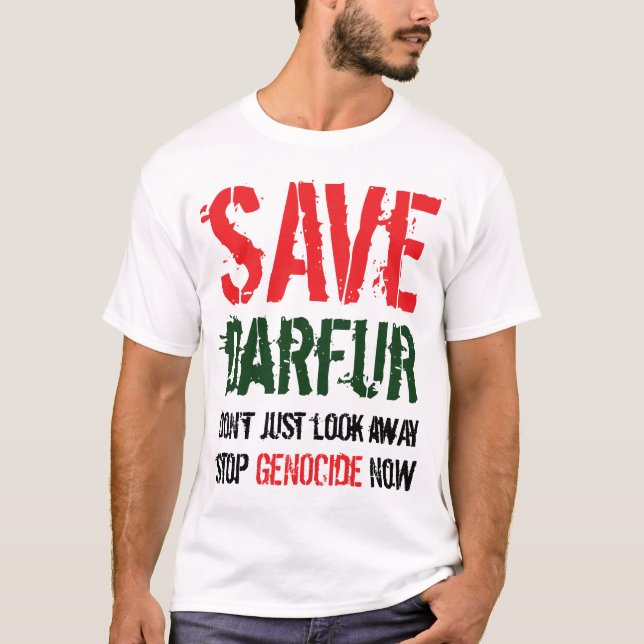 Salvar la camiseta de Darfur (Anverso)