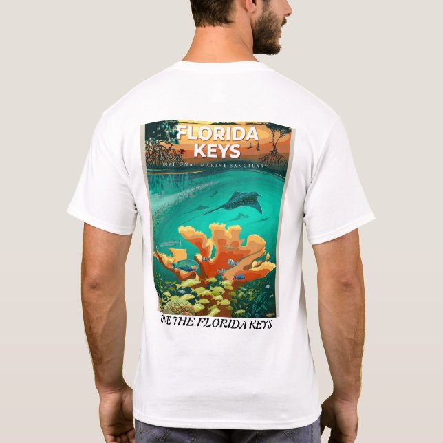 Salvar la camiseta de los Cayos de Florida (Reverso)