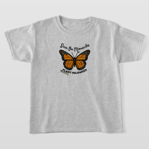 Salvar la camiseta del monarca con mariposa