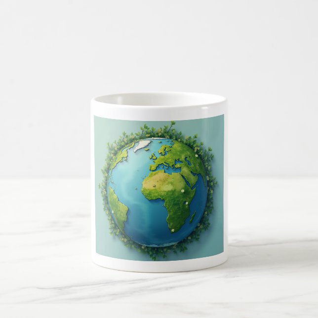 Salvar la taza del tazón de la Tierra (Centro)