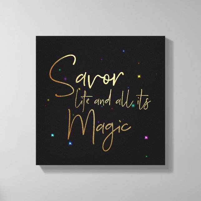 Salvar la vida y toda su magia.... 12x12 Lienzo (Anverso)