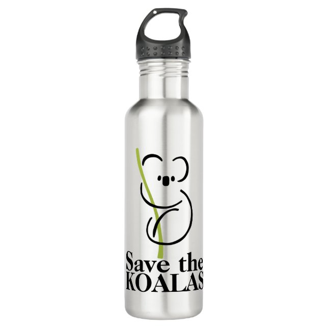 Salvar las botellas de agua de Koalas (Anverso)