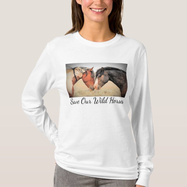 Salvar nuestra salvaje camiseta de manga larga par (Anverso)