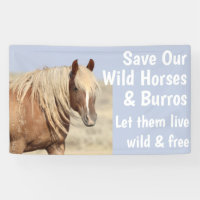 Salvar nuestros caballos salvajes 3 x 5 pancartas