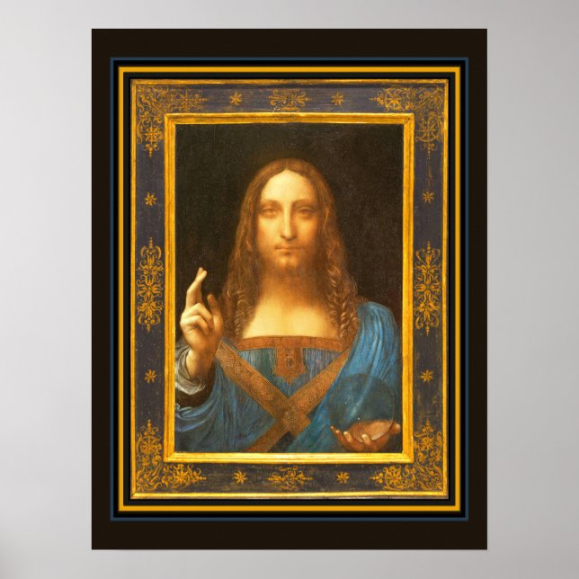 Salvator Mundi c 1500 Leonardo da Vinci Bella Arte (Frente)