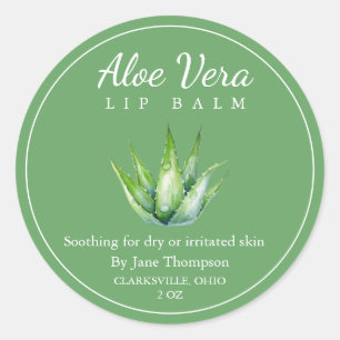 Salve de aloe vera / etiqueta de balm