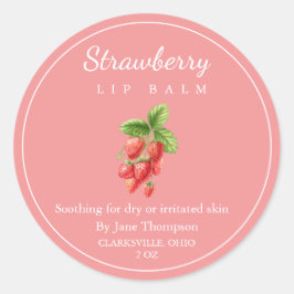 Salve de fresa / etiqueta de balón