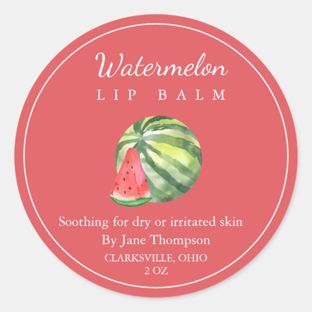 Salve de sandía / etiqueta de balón (Anverso)