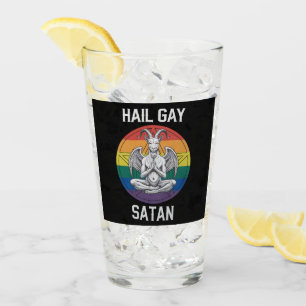 Salve Satan Gay Divertido Cabra Gótico Gótica LGBT