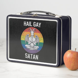 Salve Satan Gay Divertido Cabra Gótico Gótica LGBT