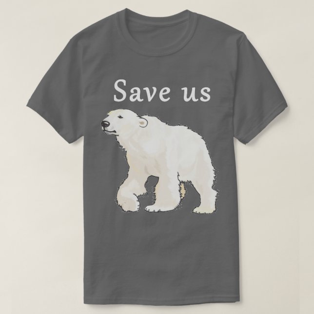 Salvemos el Oso Polar Estadounidense - Camisa de C (Diseño del anverso)