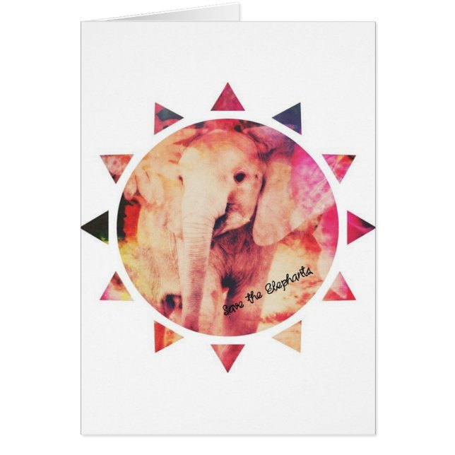 Salven a los elefantes, bebé Elefante Sunshine (Frente)