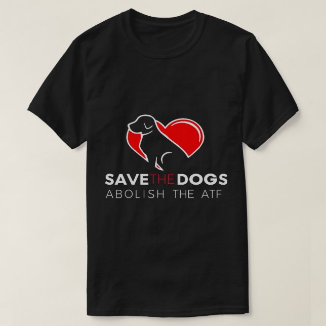 Salven A Los Perros Abolir La Camiseta De ATF (Diseño del anverso)