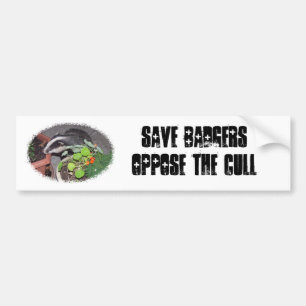 Salven BADGERS, oponerse a los pegatinas de coches