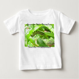 Salven la camiseta de las mariposas del bebé
