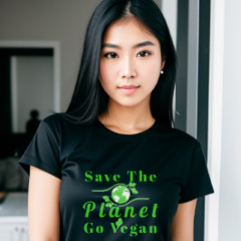 Salven la camiseta de las mujeres del mundo go veg