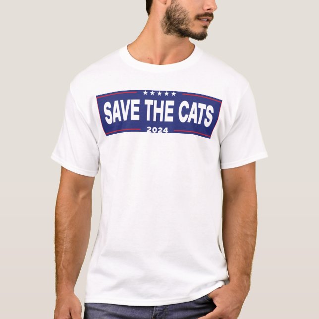 Salven la camiseta de los gatos (Anverso)