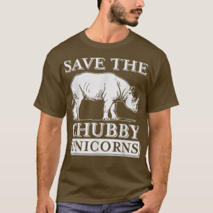 Salven La Camiseta De Rinoceronte De Chubby Unicor