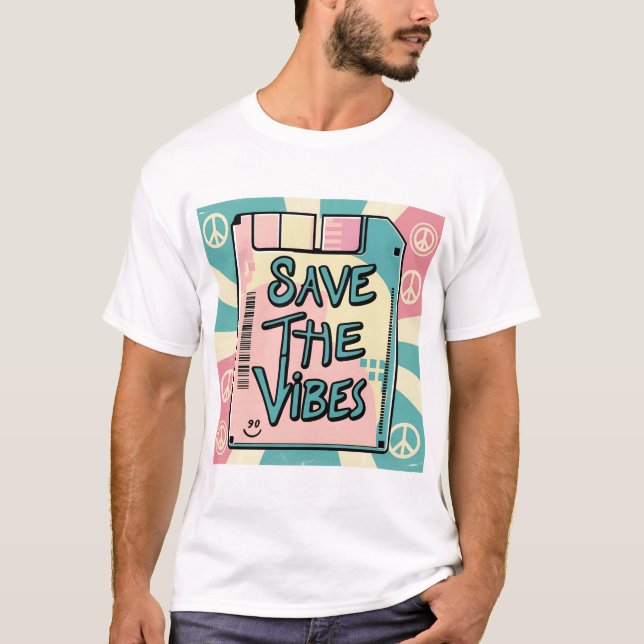 Salven La Camiseta De Vibes - Vibes De Paz Y Retro (Anverso)