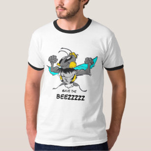 Salven la camiseta del Personalizado de la abeja f