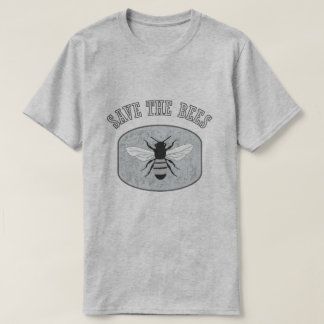 Salven la camiseta gris de los hombres de las abej