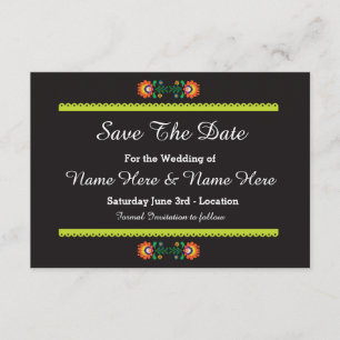 Salven la fecha Fiesta Invitaciones a la Boda Mexi