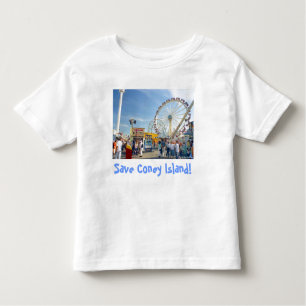 ¡Salven la isla Coney! Camiseta para niños