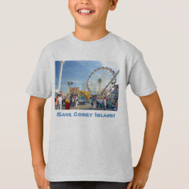 ¡Salven la isla Coney! Camiseta para niños