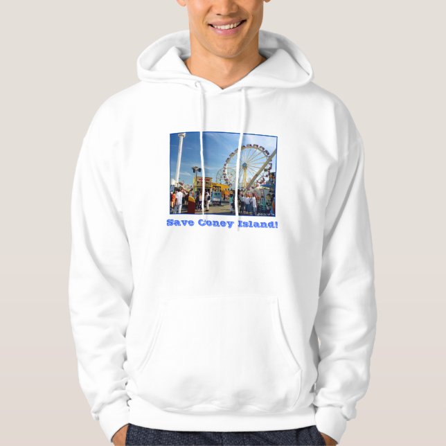 ¡Salven la isla Coney! Sudadera de Hoodie para Adu (Anverso)