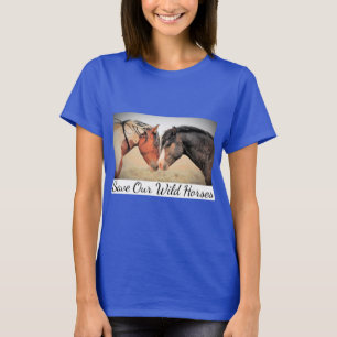 Salven nuestra camiseta salvaje de caballos