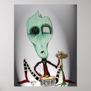 Sam- Ghoulie Drummer Poster de arte por Tricia Mar