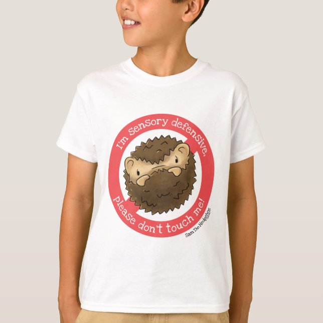 Sam la camiseta de Hedgehog - SOY SENSORY DEFENSIV (Anverso)