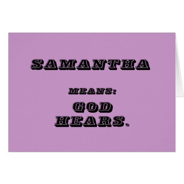 Samantha (Anverso (Horizontal))
