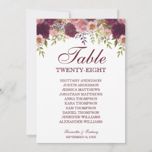 Samantha Elegant Wedding Table Soportes Card