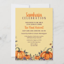 Samhain Fiesta Fall Pumpkins & Deja la invitación